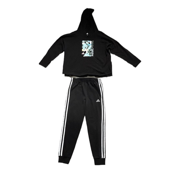 Adidas 2-pc jogger set $75